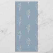 ワイルドフラワーボホシック結婚ズ メニュー (裏面)