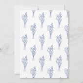 ワイルドフラワーボホシック結婚ズ 招待状 (裏面)