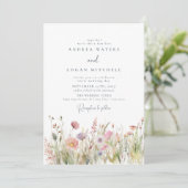 ワイルドフラワーボホシック結婚ズ 招待状 (スタンド正面)
