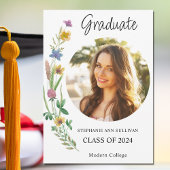 ワイルドフラワーボホフォトガールカレッジ卒業 案内状