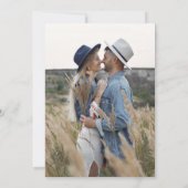 ワイルドフラワーボホフォトテラコッタボタニカル結婚ズ 招待状 (裏面)