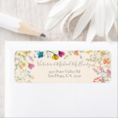 ワイルドフラワーボホフローラガーデン差出人住所 ラベル (インサイチュ)