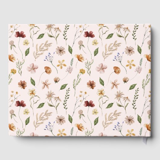 ワイルドフラワーボホフローラベビーシャワーゲストブック ゲストブック (裏面)