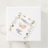 ワイルドフラワーボホフローラベビーシャワー フェイバータグ (インサイチュ)