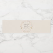 ワイルドフラワーボホフローラベビーシャワー ペットボトルラベル (シングルラベル)