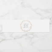 ワイルドフラワーボホフローラベビーシャワー ペットボトルラベル (シングルラベル)