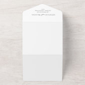 ワイルドフラワーボホフローラ庭園の結婚式 オールインワン招待状 (外側)