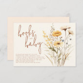 ワイルドフラワーボホブックスベビー エンクロージャーカード (正面/裏面)