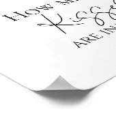 ワイルドフラワーボホブライダルシャワーどのぐらいキスサイン ポスター (角)