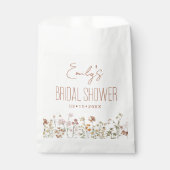 ワイルドフラワーボホブライダルシャワーイン開花ガーデン フェイバーバッグ (正面)