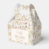 ワイルドフラワーボホブライダルシャワーイン開花ガーデン フェイバーボックス (正面サイド)