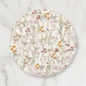 ワイルドフラワーボホブライダルシャワーラブイン開花ガーデン フェイバータグ (裏面)