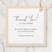 ワイルドフラワーボホプライス感謝していラベル事業 フェイバータグ (裏面)