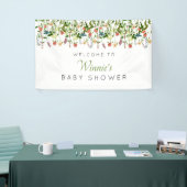 ワイルドフラワーボホベイビーシャワーバナー 横断幕 (トレードショー)