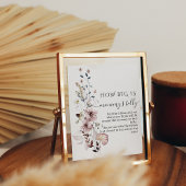 ワイルドフラワーボホベイビーシャワーママのベリーゲーム ポスター