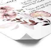 ワイルドフラワーボホベイビーシャワーママのベリーゲーム ポスター (角)