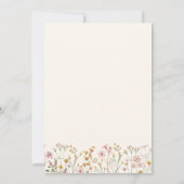 ワイルドフラワーボホベイビーシャワー招待状 招待状 (裏面)