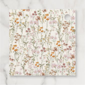 ワイルドフラワーボホベイビーシャワー水彩開花 フェイバータグ (裏面)