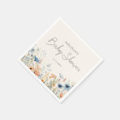 ワイルドフラワーボホベイビーシャワー スタンダードカクテルナプキン (角)