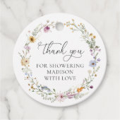 ワイルドフラワーボホベイビーシャワー フェイバータグ (正面)