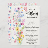ワイルドフラワーボホベイビーシャワー 招待状 (正面/裏面)