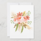 ワイルドフラワーボホベイビーシャワー 招待状 (裏面)