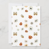 ワイルドフラワーボホベイビーシャワー 招待状 (裏面)