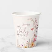 ワイルドフラワーボホベイビーシャワー 紙コップ (裏面)