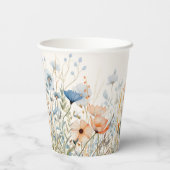 ワイルドフラワーボホベイビーシャワー 紙コップ (裏面)