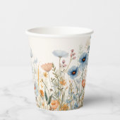 ワイルドフラワーボホベイビーシャワー 紙コップ (正面)