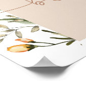 ワイルドフラワーボホベビーイン開花ベビーシャワー ポスター (角)