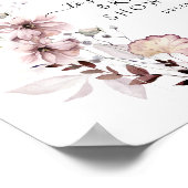 ワイルドフラワーボホモダンブライダルシャワーへようこそ ポスター (角)