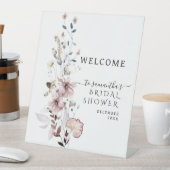 ワイルドフラワーボホモダンブライダルシャワーへようこそ 台座サイン (インサイチュ)