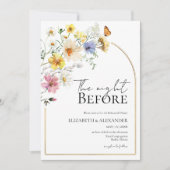 ワイルドフラワーボホリハーサルディナーの前の夜 招待状 (正面)