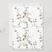 ワイルドフラワーボホーガーデンフローラ招待状 招待状 (裏面)