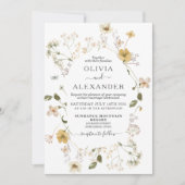 ワイルドフラワーボホーガーデンフローラ結婚式招待状 招待状 (正面)