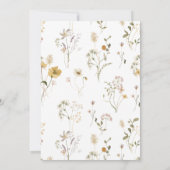 ワイルドフラワーボホーガーデンフローラ結婚式招待状 招待状 (裏面)