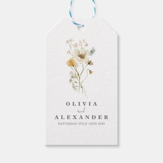 ワイルドフラワーボホーガーデンフローラ ギフトタグ (正面)