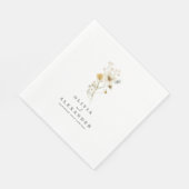 ワイルドフラワーボホーガーデンフローラ スタンダードランチョンナプキン (角)