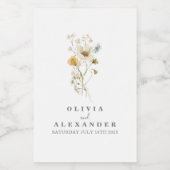 ワイルドフラワーボホーガーデンフローラ ワインラベル (シングルラベル)