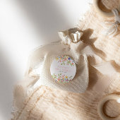 ワイルドフラワーボホーフィールド男女兼用ベビースシャワー ラウンドシール