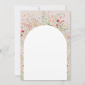 ワイルドフラワーボホーベビーシャワー招待状 招待状 (裏面)