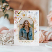 ワイルドフラワーボホ写真卒業のお知らせ 招待状