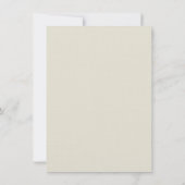 ワイルドフラワーボホ秋の結婚式招待状 招待状 (裏面)