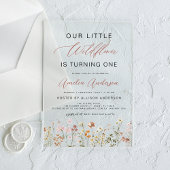 ワイルドフラワーボホ第1回バースデーガーデン アクリル招待状