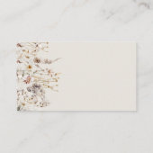 ワイルドフラワーボホ素朴ブライダルシャワーレシピ エンクロージャーカード (裏面)