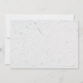 ワイルドフラワーボホ結婚式の日付を保存 セーブザデート (裏面)