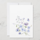 ワイルドフラワーボホ花ブライダルシャワー 招待状 (裏面)