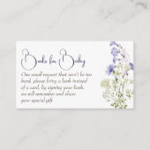 ワイルドフラワーボホ花ベビーシャワーブックリクエスト エンクロージャーカード (正面)