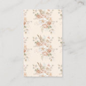 ワイルドフラワーボホ赤ちゃんシャワーベビー エンクロージャーカード (裏面)